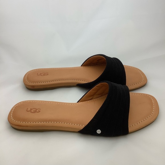 NEW IN BOX UGG Jurupa Slide Sandals in Black - Picture 5 of 9